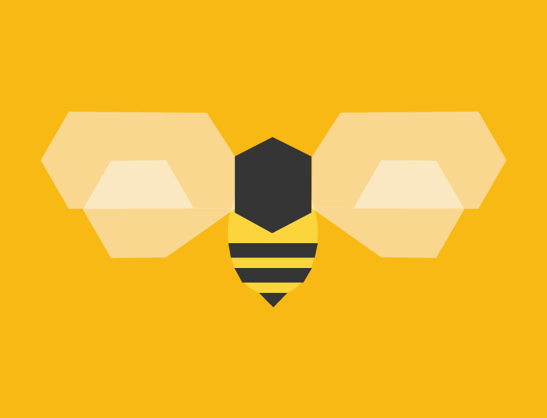 hexagonal bee
