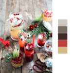 holiday drinks color palette