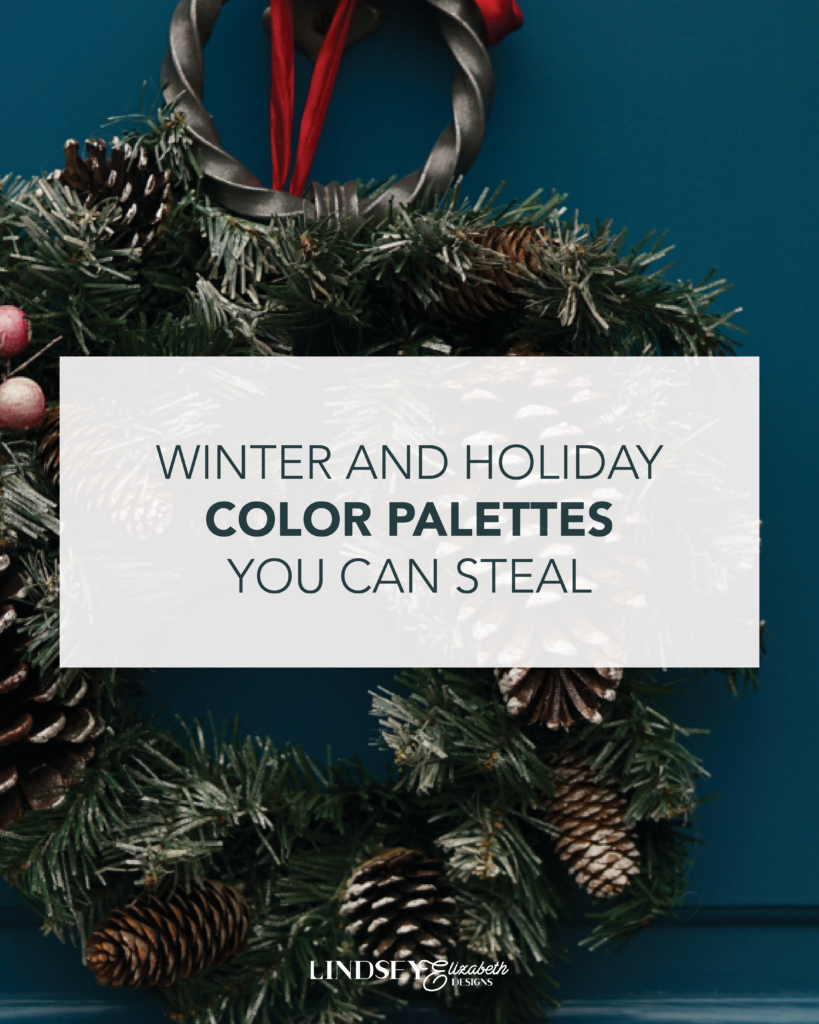 winter and holiday color palettes you can steal