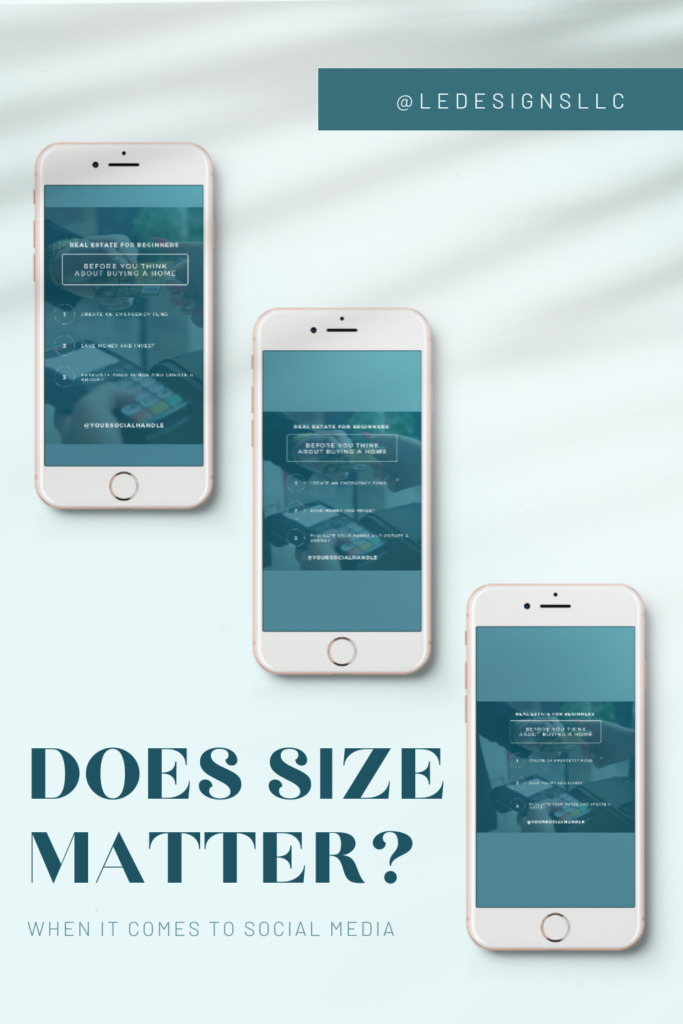 Does size matter when it comes to creating professional social media graphics?